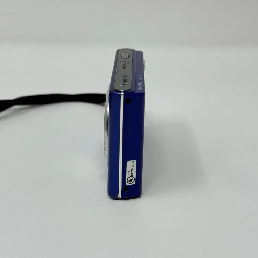 Sony Cyber Shot DSC-W330 14.1MP Electric Blue Camera Battery SD Case Tested